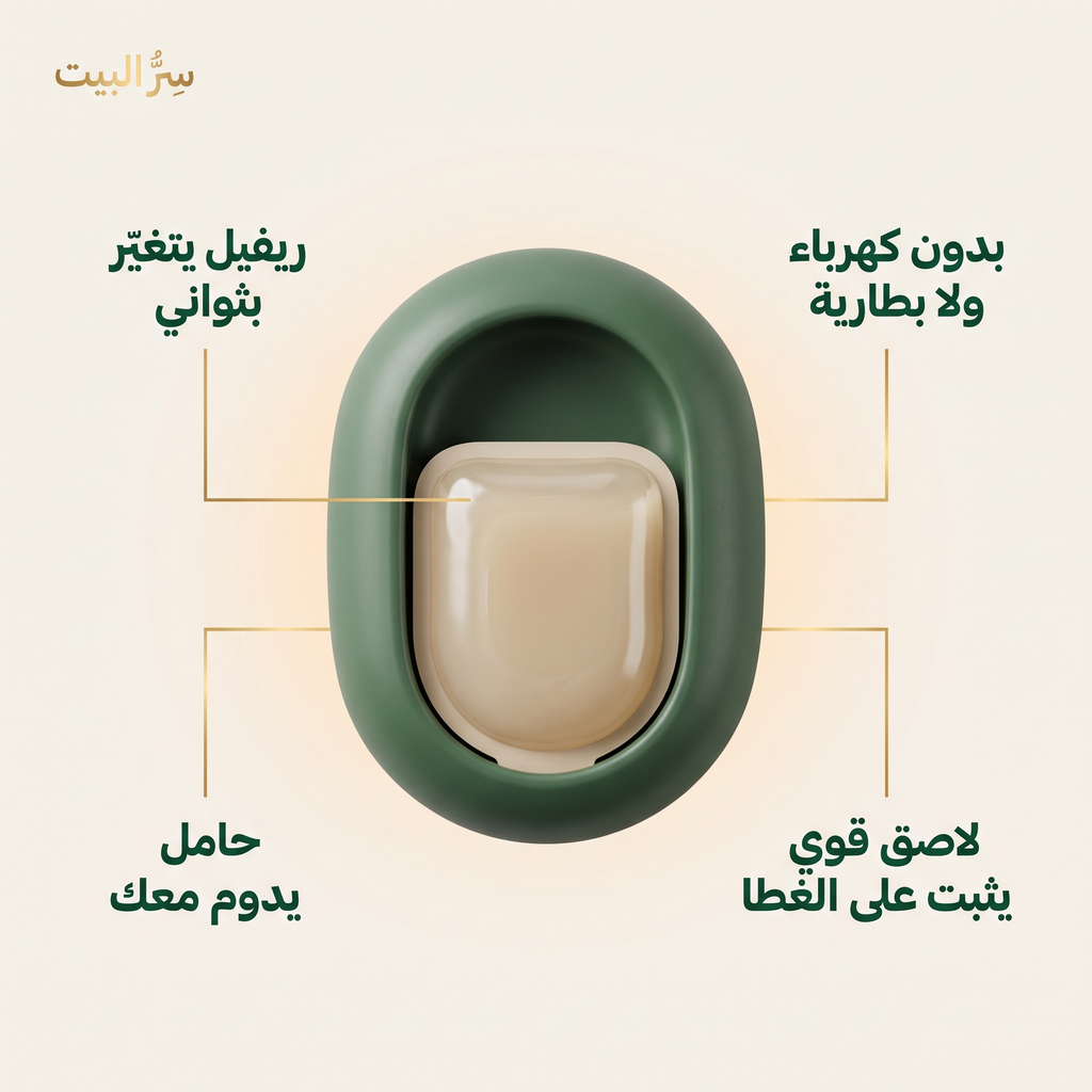 بدون كهرباء · ريفيل سهل · لاصق قوي · حامل يدوم