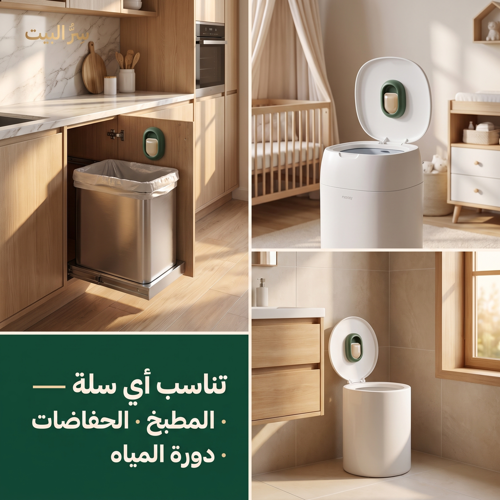 تناسب سلة المطبخ والحفاضات ودورة المياه