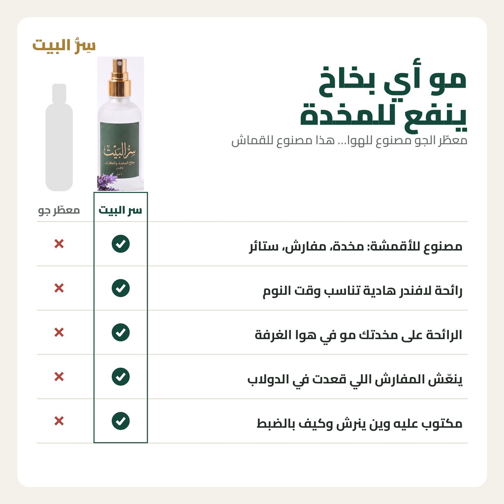 مو أي بخاخ ينفع للمخدة — بخاخ سر البيت مقابل معطّر الجو